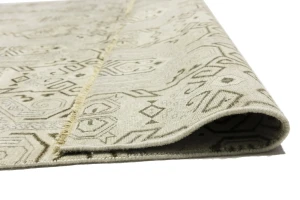 Beige Geometric 8X10 Contemporary Modern Rug