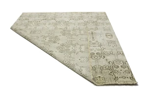 Beige Geometric 8X10 Contemporary Modern Rug