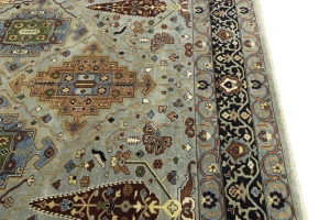 Gray Floral 10X14 Chobi Peshawar Oriental Rug