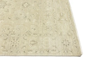 Muted Pinkish Beige Floral 8X10 Transitional Oriental Rug