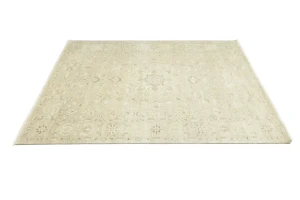 Muted Pinkish Beige Floral 8X10 Transitional Oriental Rug