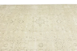 Muted Pinkish Beige Floral 8X10 Transitional Oriental Rug