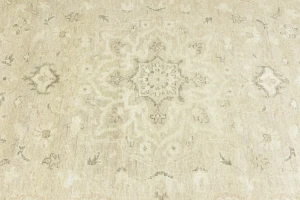 Muted Pinkish Beige Floral 8X10 Transitional Oriental Rug