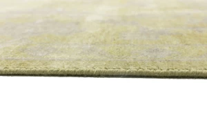 Muted Golden Yellow Floral 10X14 Transitional Oriental Rug