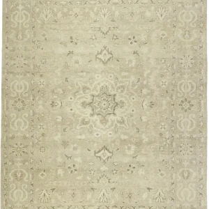 Muted Pinkish Beige Floral 9X12 Transitional Oriental Rug