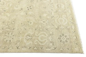 Muted Pinkish Beige Floral 9X12 Transitional Oriental Rug