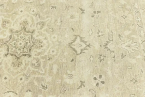 Muted Pinkish Beige Floral 9X12 Transitional Oriental Rug