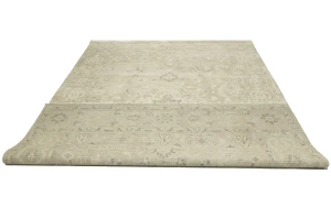 Muted Pinkish Beige Floral 9X12 Transitional Oriental Rug