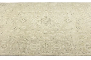 Muted Pinkish Beige Floral 9X12 Transitional Oriental Rug