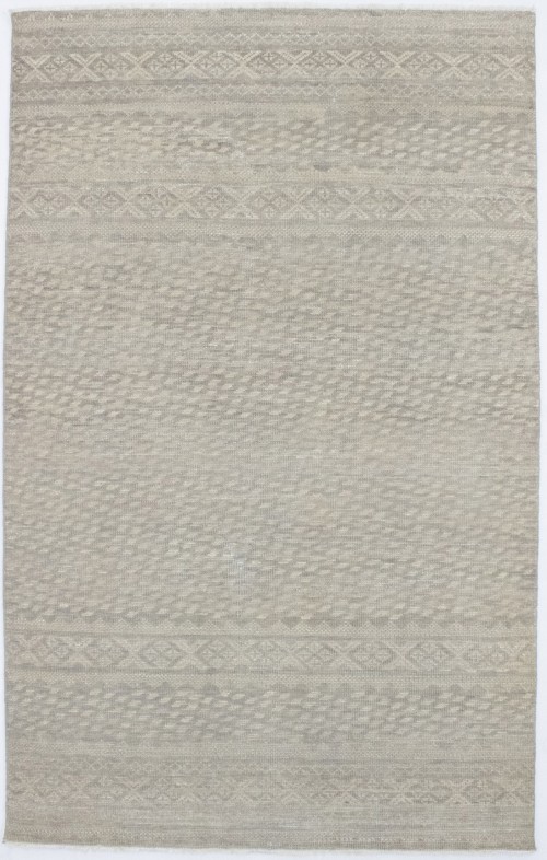 Muted Stripes 5X8 Tribal Oriental Rug