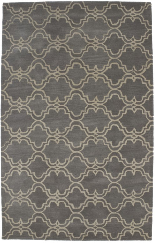 Trellis Stone Grey 5X8 Modern Rug