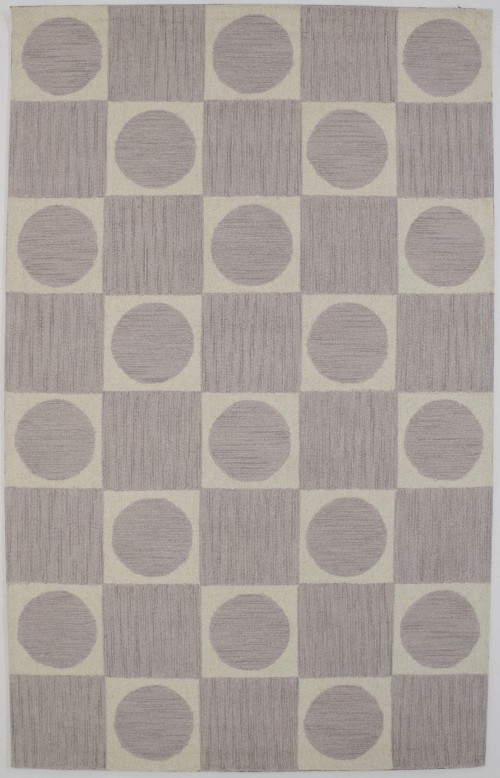 Geometric Pastel Lilac 5X8 Modern Rug