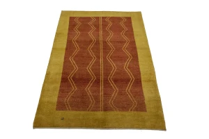 Rusty Red Tribal 5X8 Gabbeh Persian Rug