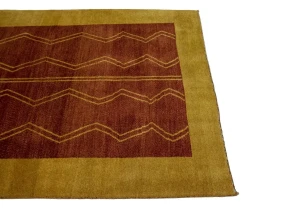 Rusty Red Tribal 5X8 Gabbeh Persian Rug