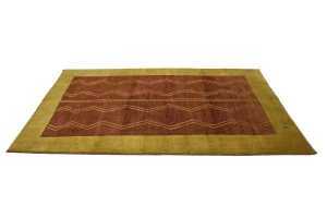 Rusty Red Tribal 5X8 Gabbeh Persian Rug
