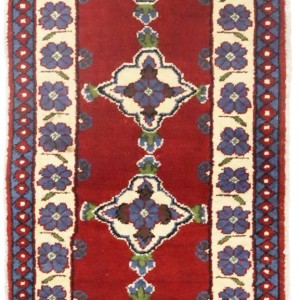 Vintage Tribal Red 1'7X7'4 Kazak Persian Rug