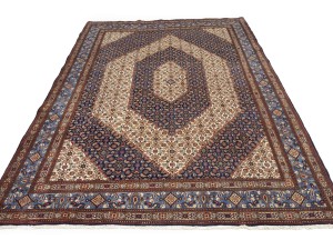 Vintage Cream Floral Classic 7X11 Mood Persian Rug