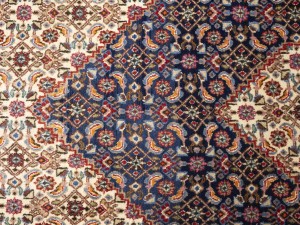 Vintage Cream Floral Classic 7X11 Mood Persian Rug