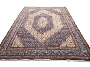 Vintage Cream Floral Classic 7X11 Mood Persian Rug