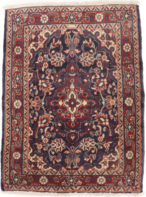 Vintage Plum Floral 2X3 Shahrbaft Persian Rug