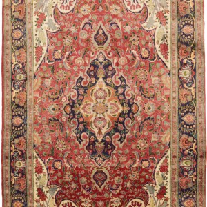 Semi Antique Red Traditional 6'7X10'5 Tabriz Persian Rug