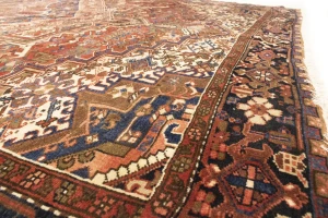 Semi Antique Red Geometric 8X11 Heriz Persian Rug