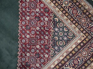 Green Floral Tribal 9X12 Indo-Bidjar Oriental Rug