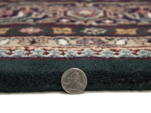 Green Floral Tribal 9X12 Indo-Bidjar Oriental Rug