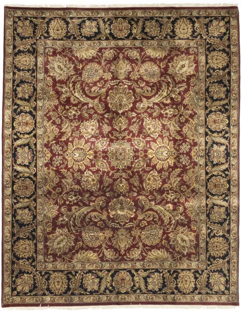 Red Floral Classic 9X12 Agra Jaipur Oriental Rug