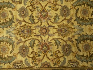 Golden Beige Floral Classic 3X14 Agra Jaipur Oriental Runner Rug