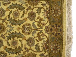 Golden Beige Floral Classic 3X14 Agra Jaipur Oriental Runner Rug