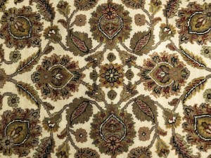 Cream Floral Classic 4'5X6'2 Agra Jaipur Oriental Rug