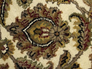 Cream Floral Classic 4'5X6'2 Agra Jaipur Oriental Rug