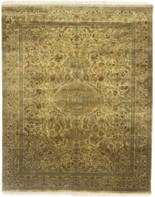 Muted Floral Classic 8X10 Agra Jaipur Oriental Rug