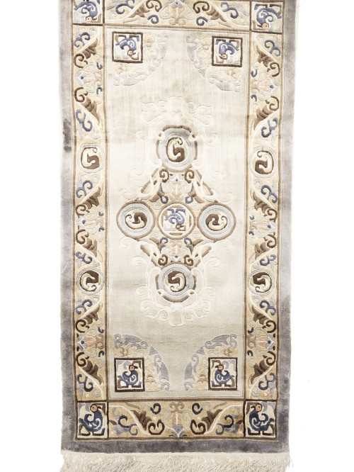 Greige Floral Chinese Style 2X4 Modern Oriental Rug