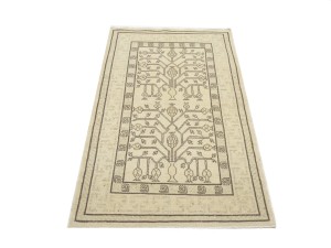 Vintage Beige Classic 3X5 Tabriz Persian Rug