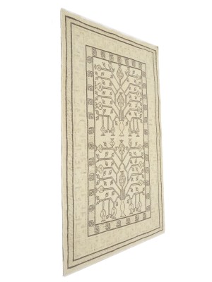 Vintage Beige Classic 3X5 Tabriz Persian Rug