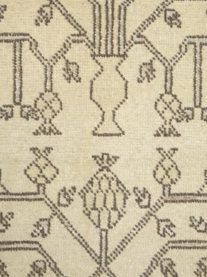 Vintage Beige Classic 3X5 Tabriz Persian Rug