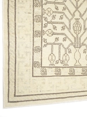 Vintage Beige Classic 3X5 Tabriz Persian Rug