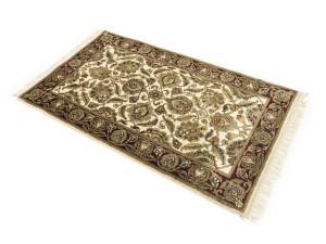 Cream Floral Classic 3X5 Agra Jaipur Oriental Rug