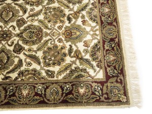 Cream Floral Classic 3X5 Agra Jaipur Oriental Rug
