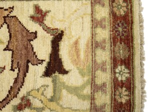 Cream Floral Chobi Peshawar 2X3 Pakistan Oriental Rug