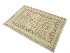 Vintage Beige Classic 3X5 Tabriz Persian Rug