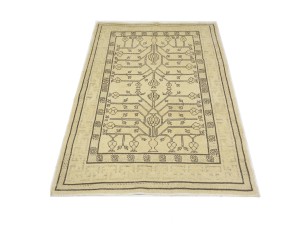 Vintage Beige Classic 3X5 Tabriz Persian Rug