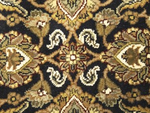 Black Floral Classic 3X5 Agra Jaipur Oriental Rug