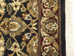 Black Floral Classic 3X5 Agra Jaipur Oriental Rug