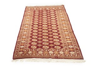 Vintage Red Tribal 4X6 Turkoman Bokhara Oriental Rug
