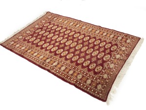 Vintage Red Tribal 4X6 Turkoman Bokhara Oriental Rug