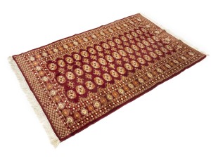 Vintage Red Tribal 4X6 Turkoman Bokhara Oriental Rug