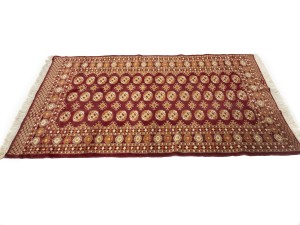 Vintage Red Tribal 4X6 Turkoman Bokhara Oriental Rug